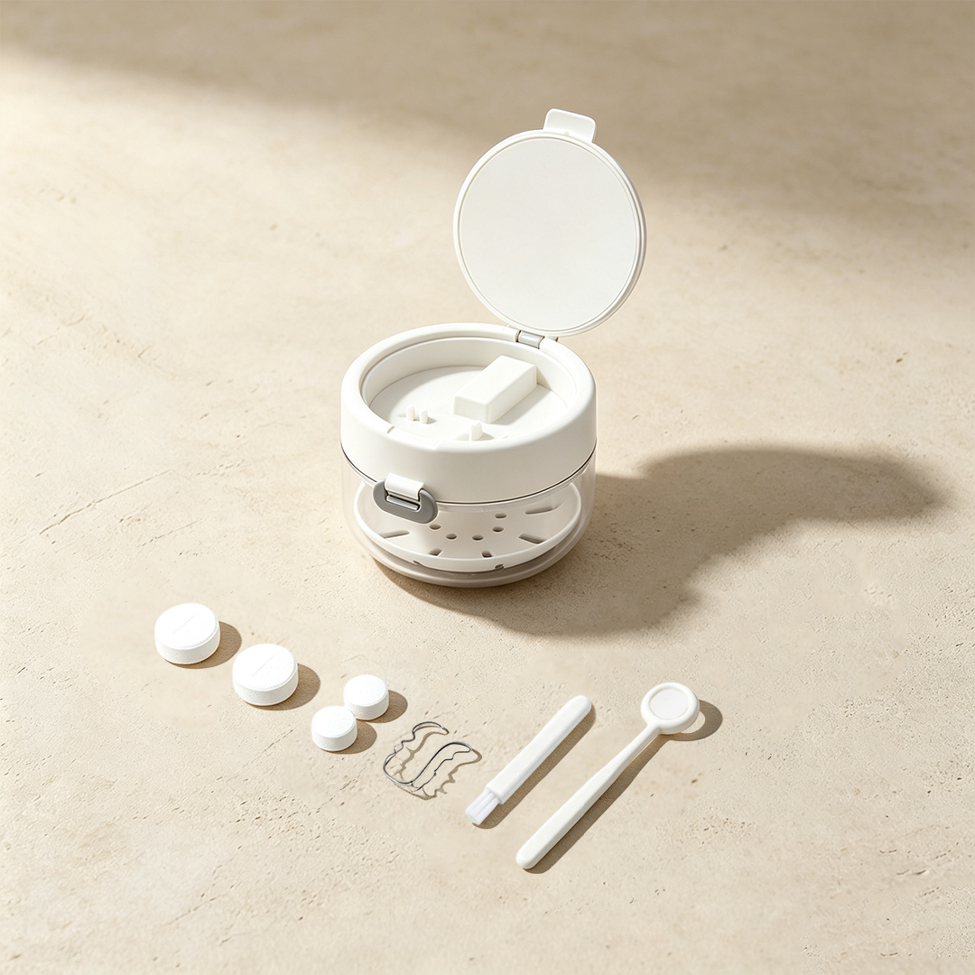 Premium Retainer & Denture Cleaning Case Box Set