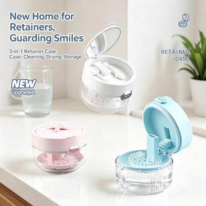 Premium Retainer & Denture Cleaning Case Box Set