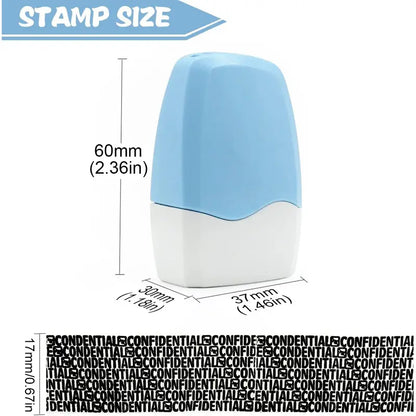 NATRAVOR™ Wide Identity Theft Protection Roller Stamp – Confidential Address Blocker & Privacy Security Stamp for Bills, Mail & Shipping Labels (1 Count)
