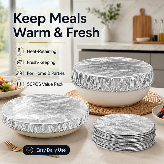 50PCS Aluminum FoilFood Covers