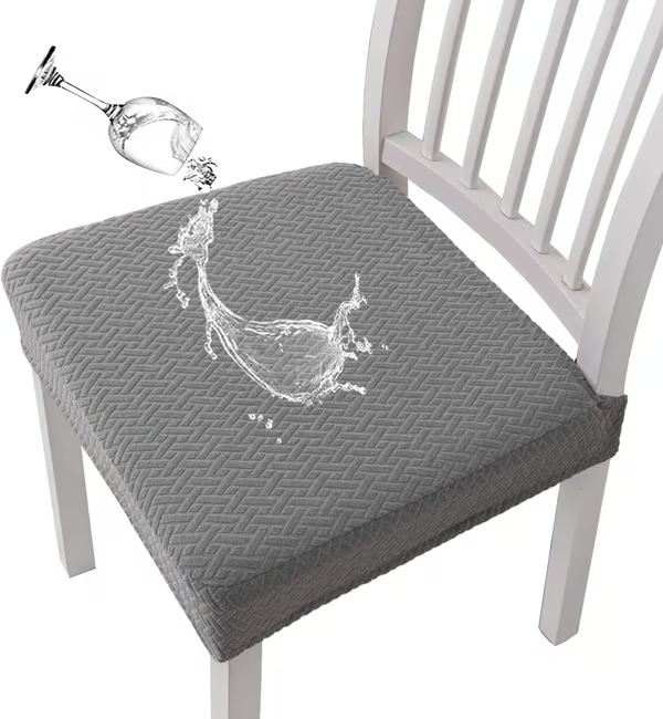 ✨Premium Waterproof Jacquard Chair Seat Cover-Durable Stretch Fit & Easy-Clean Protection