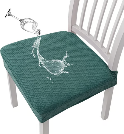 ✨Premium Waterproof Jacquard Chair Seat Cover-Durable Stretch Fit & Easy-Clean Protection