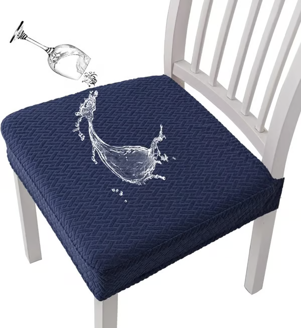 ✨Premium Waterproof Jacquard Chair Seat Cover-Durable Stretch Fit & Easy-Clean Protection