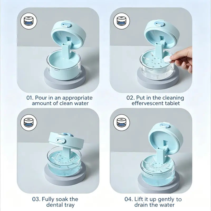 Premium Retainer & Denture Cleaning Case Box Set
