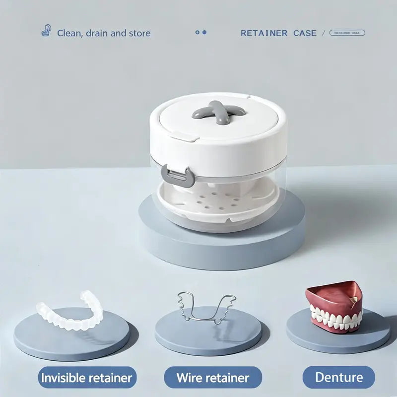 Premium Retainer & Denture Cleaning Case Box Set