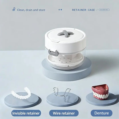 Premium Retainer & Denture Cleaning Case Box Set
