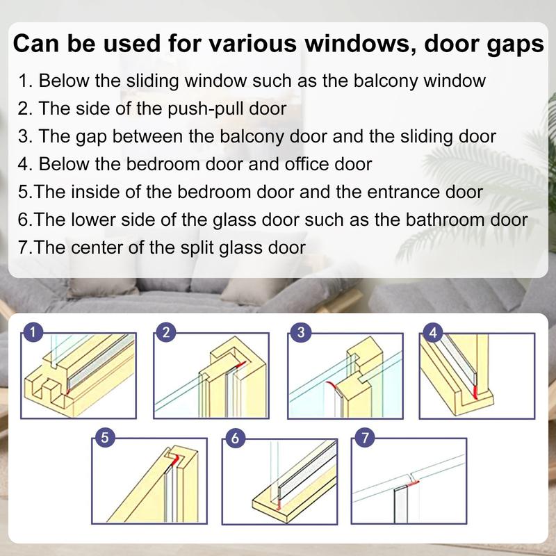 16.4Ft Adhesive Door & Window Draft Stopper Weather Stripping