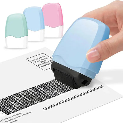 NATRAVOR™ Wide Identity Theft Protection Roller Stamp – Confidential Address Blocker & Privacy Security Stamp for Bills, Mail & Shipping Labels (1 Count)