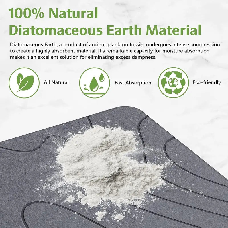 Natural Diatomaceous EarthSuper Absorbent Stone Bath Mat