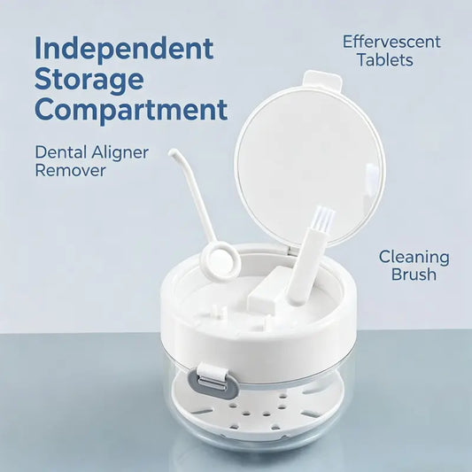 Premium Retainer & Denture Cleaning Case Box Set