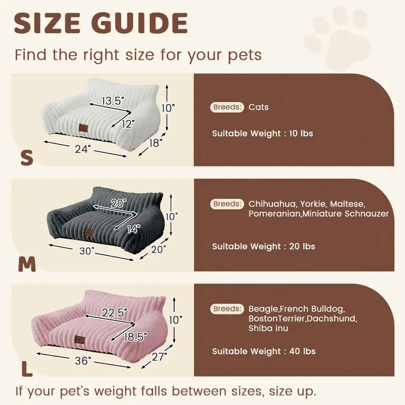 Fluffy Fleece Cloud Pet Sofa Bedffy Fleece Cloud Pet Sofa Bed