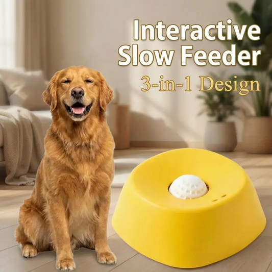 NATRAVOR™ Spin-to-Eat Dog Slow Feeder & Lick Bowl